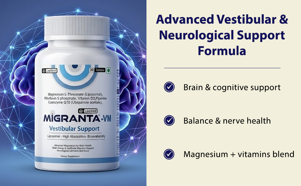 VM (LeeWell) Vestibular Migraine and Headache Support, 30 Tablets