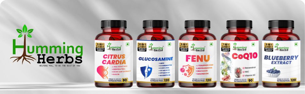 Humming Herbs Eye Care 7-in-1 - Lutein & Zeaxanthin with Bilberry, Spinach, Rosemary, Quercetin & Berry Blend - 400mg - One Capsule a Day - Vegetarian - 60 Capsules (60 Days)