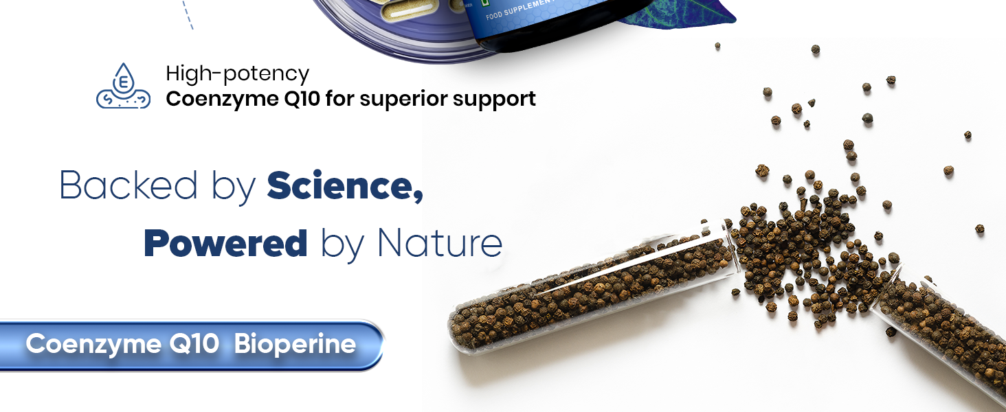 CUREFOREVER CoQ10 Supplement 400mg | Lab Tested Coenzyme Q10 with BioPerine 10mg for Better Absorption | Supports Heart Health, Cellular Energy & Antioxidant Support | 60 Capsules (30 Day Supply)
