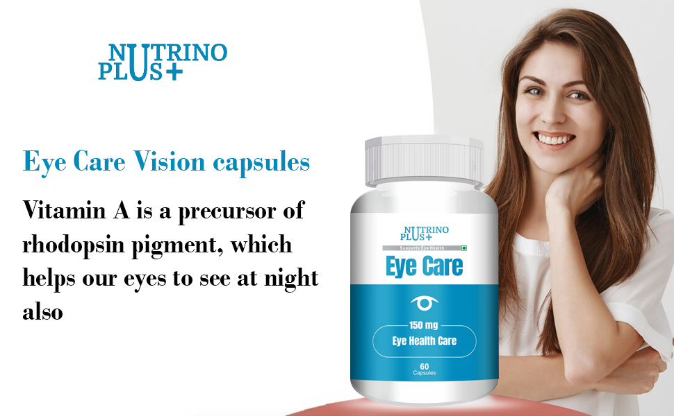 Eye Care Vision Capsules 150mg | Lutein & Zeaxanthin Supplement for Blue Light & Digital Eye Support | 60 Vegetarian Capsules | USA Formulated