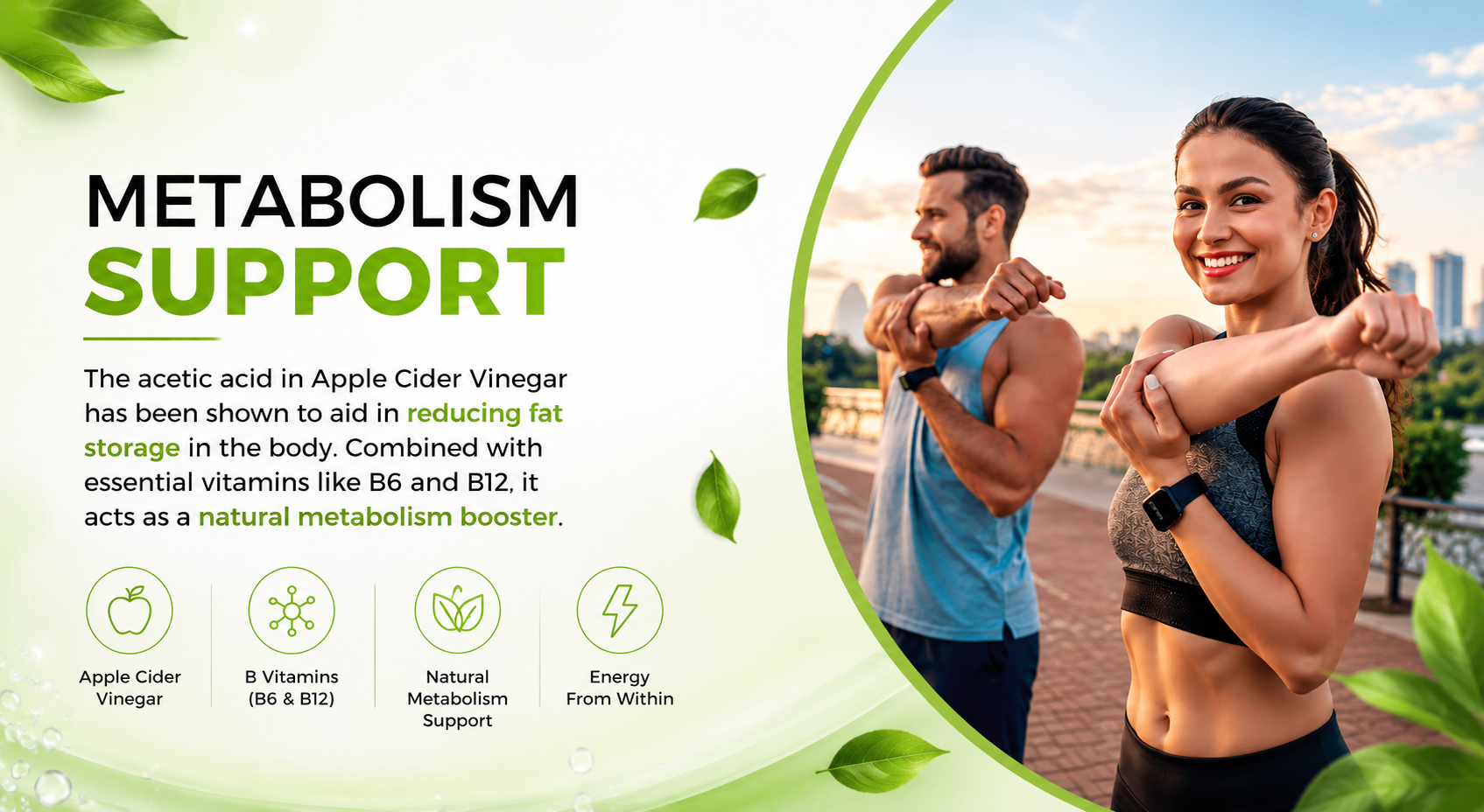 Apple Cider Vinegar Effervescent Tablets for Weight Loss | 120 Tabs (8 Tubes) | With Garcinia Cambogia, L-Carnitine, Vitamin B6 & B12 | Zero Sugar | Green Apple Flavour | Jeevaveda