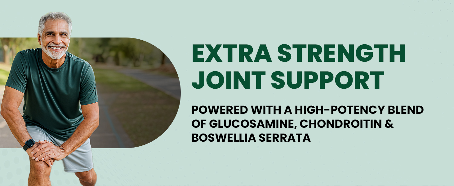 Carbamide Forte Glucosamine & Chondroitin MSM - Joint Support Supplement with Vitamins - 3900mg Per Serving – 10 Tablets