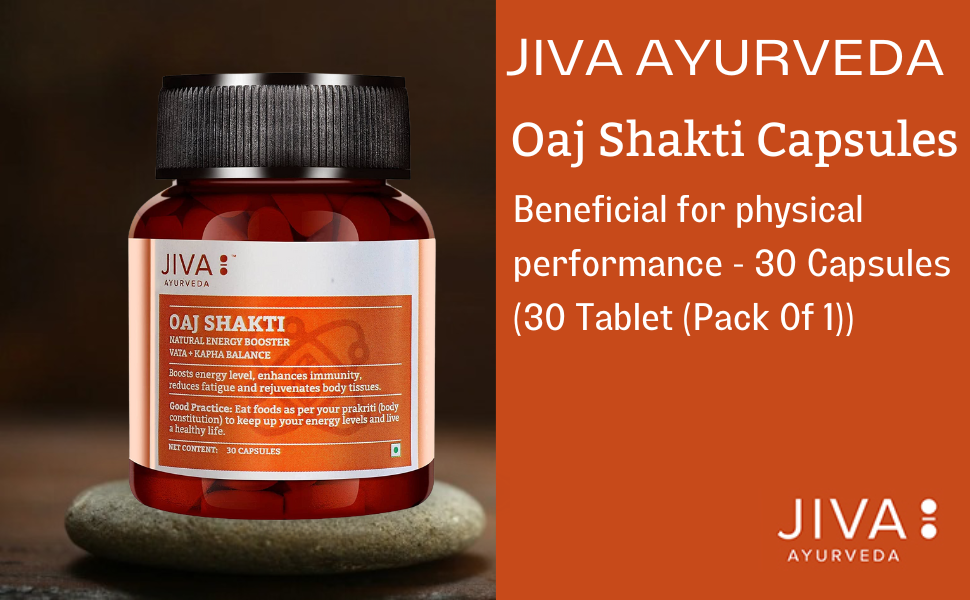 Jiva Oaj Shakti - 30 (Pack of 1) Capsules | Beneficial for physical and mental performance