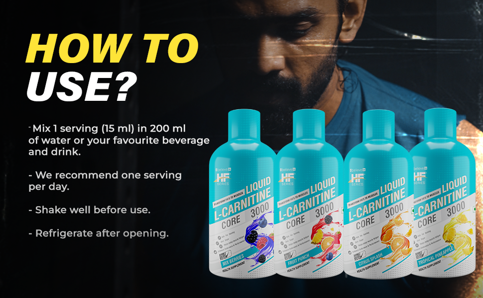 HF Series Liquid L Carnitine 1500 mg,Burns Fat For Energy (400 ml Fruit Punch)| Energy 4.50 kcal | Carbohydrate 2.24G| Sodium 5.99 Mg| L Carnitine 1.50 G | Increase body metabolism |