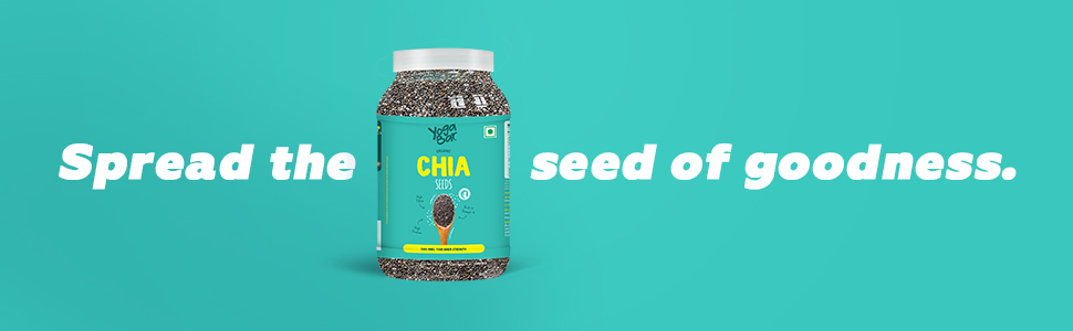 Yogabar Chia Seeds 500g - Rich Source in Plant Protein, Ideal for Microgreens, Salad Toppings, Smoothie Bowls & More