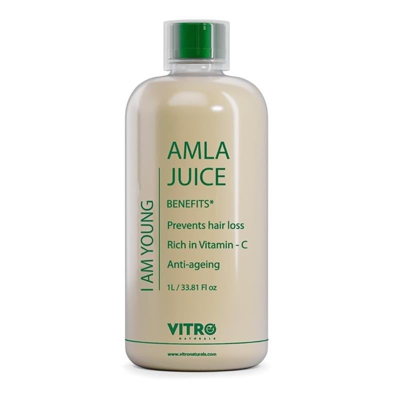 Vitro Amla Juice 1L | Promotes Hair Health & Digestion | Natural Source of Vitamin C | No Added Sugar