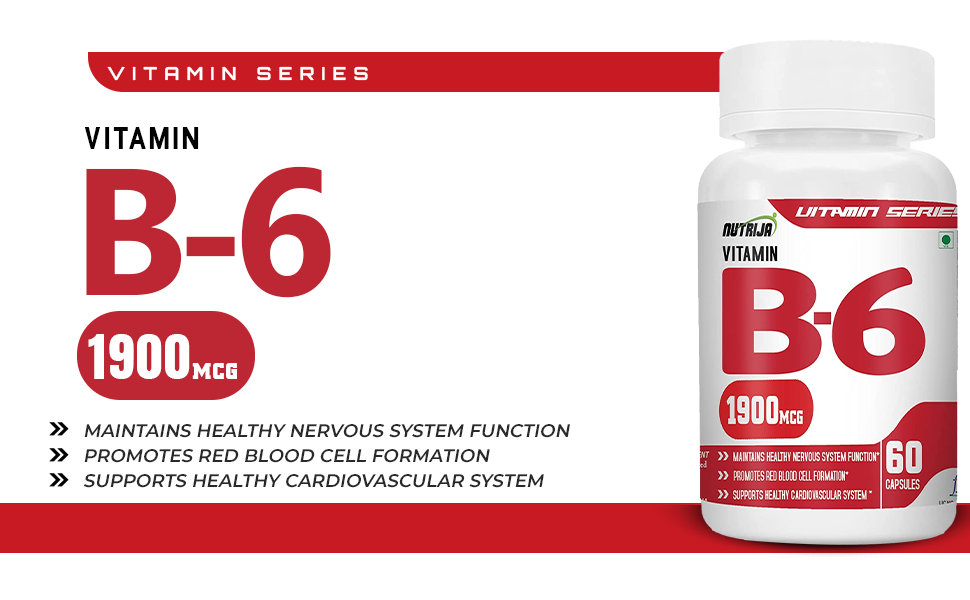 Nutrija Vitamin B6 (60 Capsules)