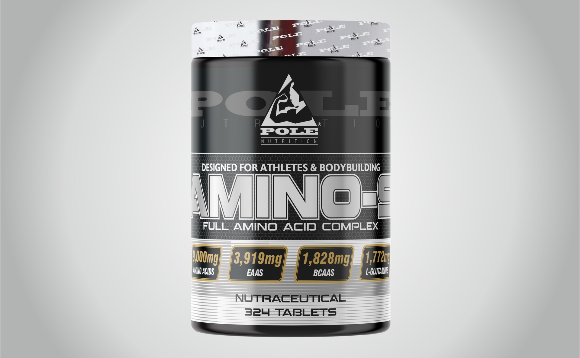 Pole Nutrition Amino 9 (324 Tablets) | Full Amino Acid Complex for Athletes & Bodybuilders | Nutraceutical Supplement for Enhanced Performance