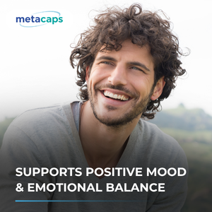 MetaCaps Pure L-Tryptophan 500mg β 90 Veg Capsules | Essential Amino Acid for Serotonin & Melatonin Support | Natural Sleep Aid & Mood Regulator | Supports Relaxation & Stress Relief | Non-GMO & Vegan