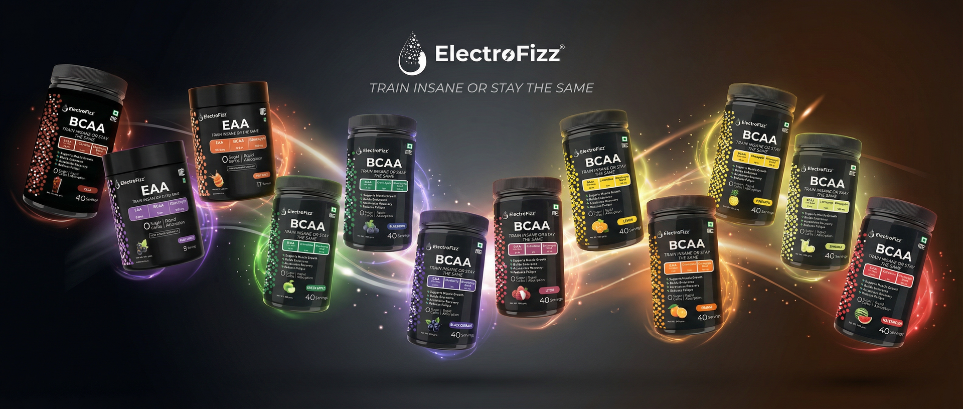 BCAA 2.5 Gms (3:1:1 formula) with Citrulline & Electrolyte Blend for Muscle Recovery & Endurance - Pre/Post Workout & Intra Workout - 100 gms (BCAA Blackcurrant)