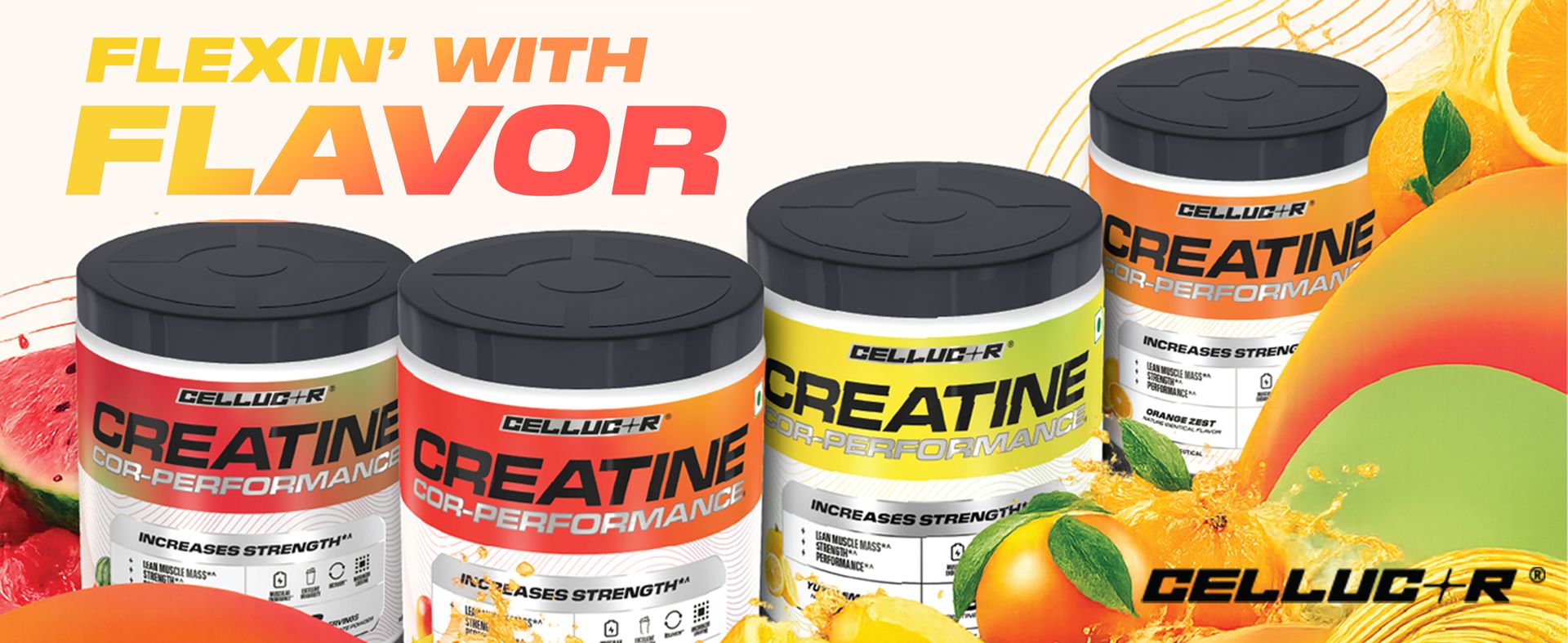 Cellucor Creatine Cor-Performance| Yuzu Lemon Pop | 315g | 83 serves| From the Makers of C4 | Micronized for Rapid absorption | Increases Muscle Strength & Performance