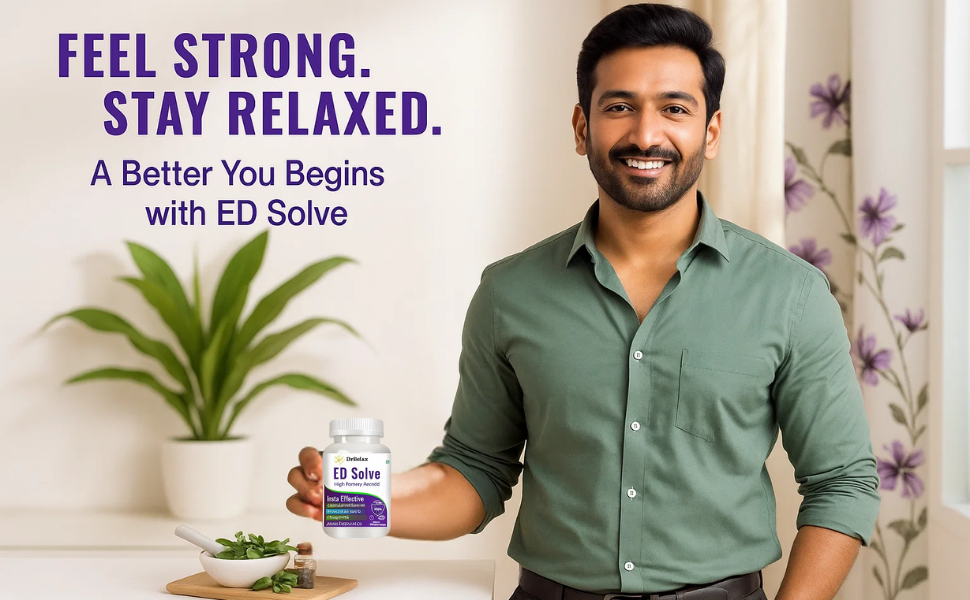 100% Ayurvedic ED Solve L Arginine L Citulline Capsules - Natural Health Supplement