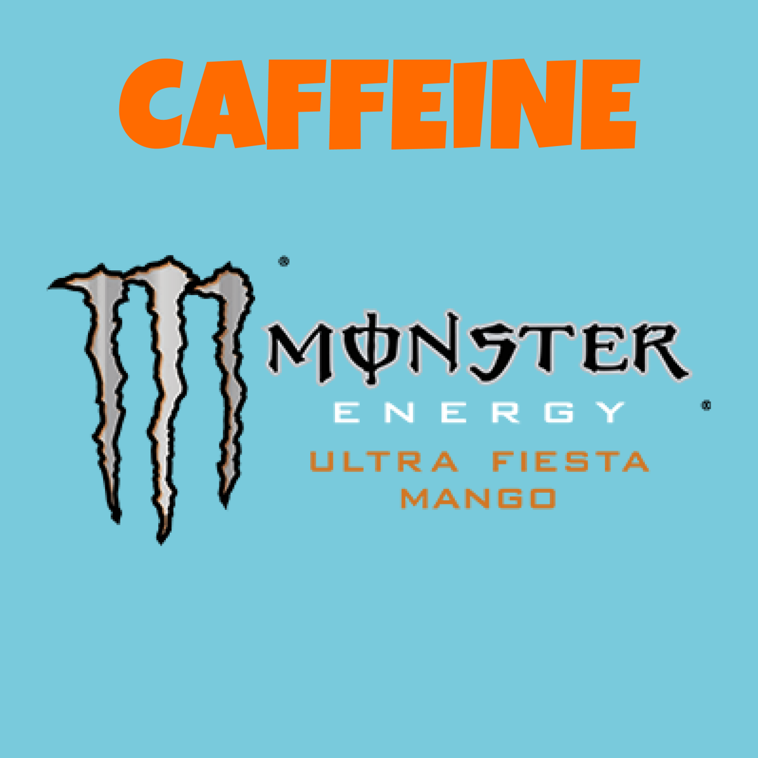 Monster Energy® Ultra Fiesta® Mango Carbonated Energy Drink | L-Carnitine + Taurine + Zero Sugar, 16.91 fl oz ℮ 500 ml