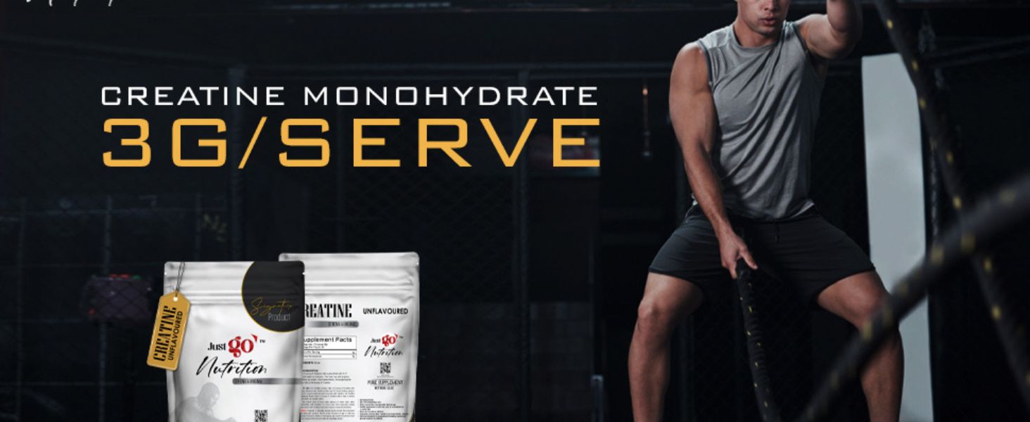 Creatine Monohydrate Powder Unflavoured | Creatine for Men & Women for Muscle Gain, Strength & Power | Gym Supplement for Bodybuilding & Fitness | Pure Creatine | (90 g (30 Servings))
