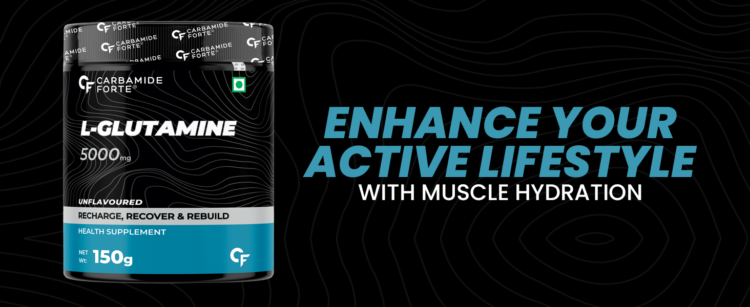 Carbamide Forte L Glutamine Powder 5000mg - Unflavoured - 30 SERVINGS - 150g & L Citrulline Powder 2000mg - Unflavoured - 50 SERVINGS - 100g
