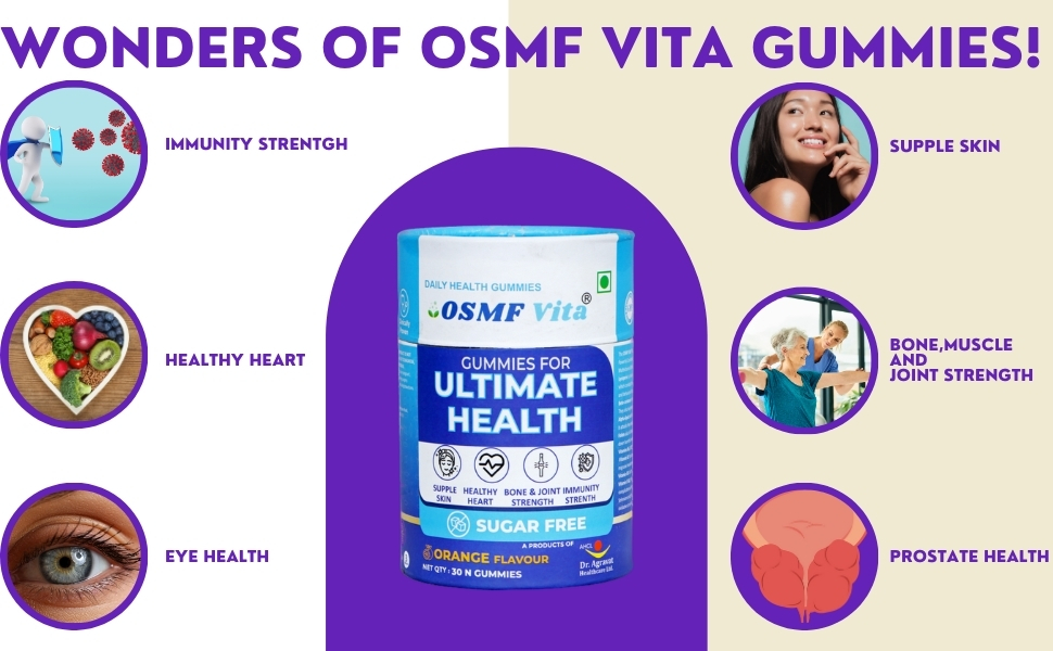Gummies For Ultimate Health Lycopene Antioxidant + Multivatmin Supplement - Great for Prostate Health, Immunity booster, Heart Health and Eyesight Support. 30 Sugar Free Gummies