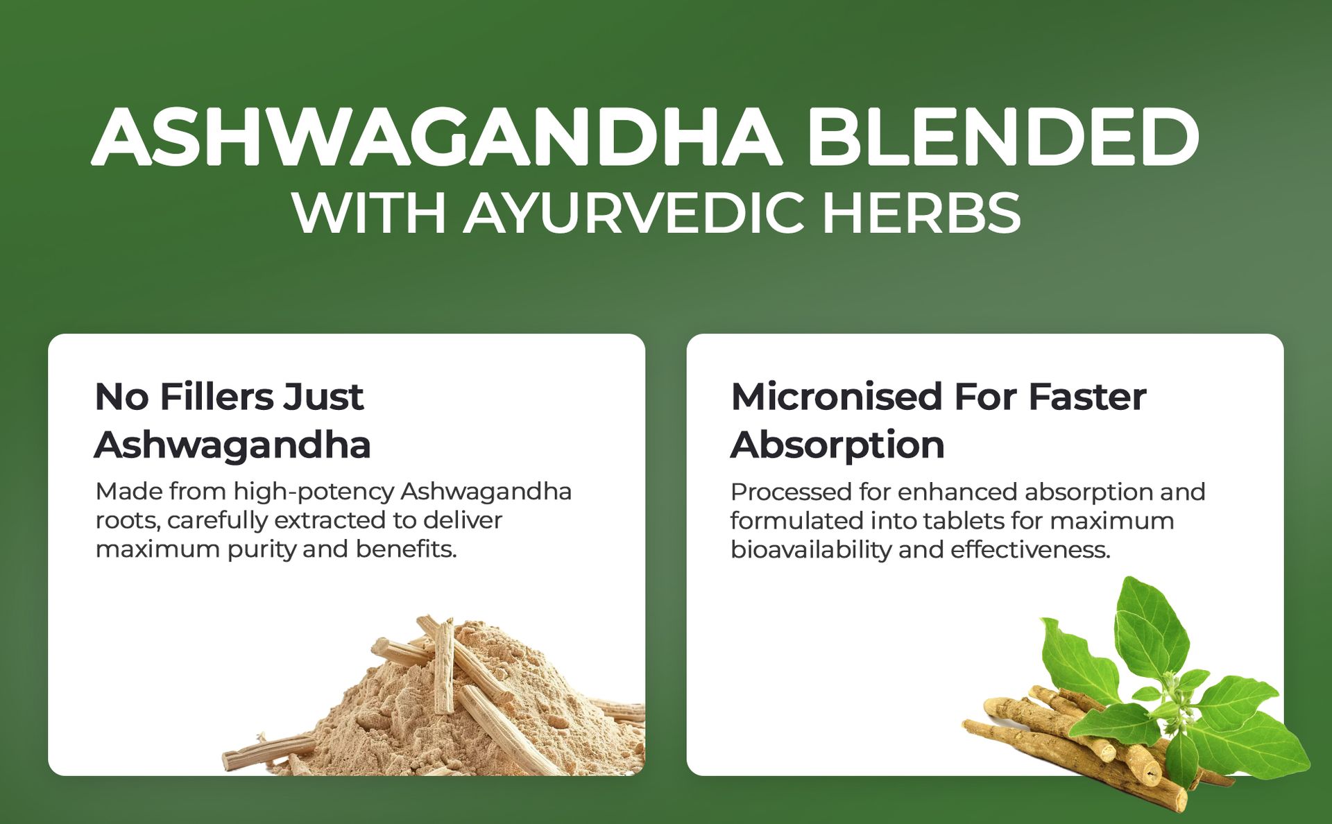 Dharishah Ayurveda Ashwagandha Tablets | Natural Stress Relief & Energy Booster | Supports Sleep, Hormonal Balance & Immunity | 120 Vegan Tablets