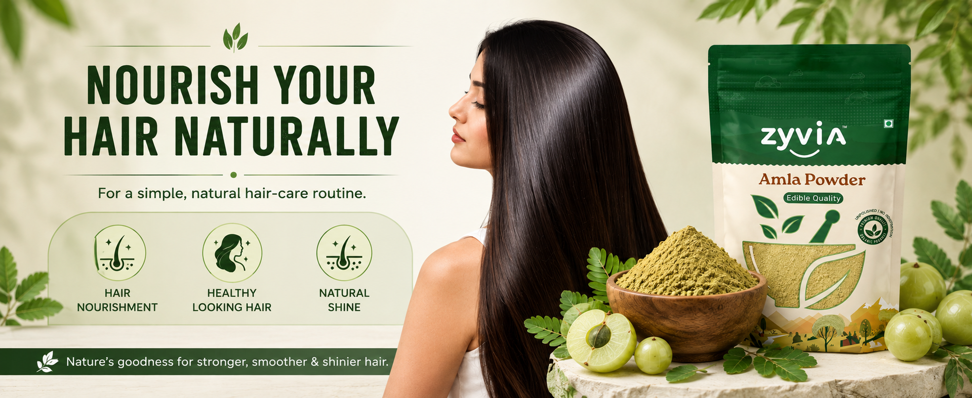 Pure Amla Powder for Hair Growth 250g | Ideal for Hair, Eating & Skin