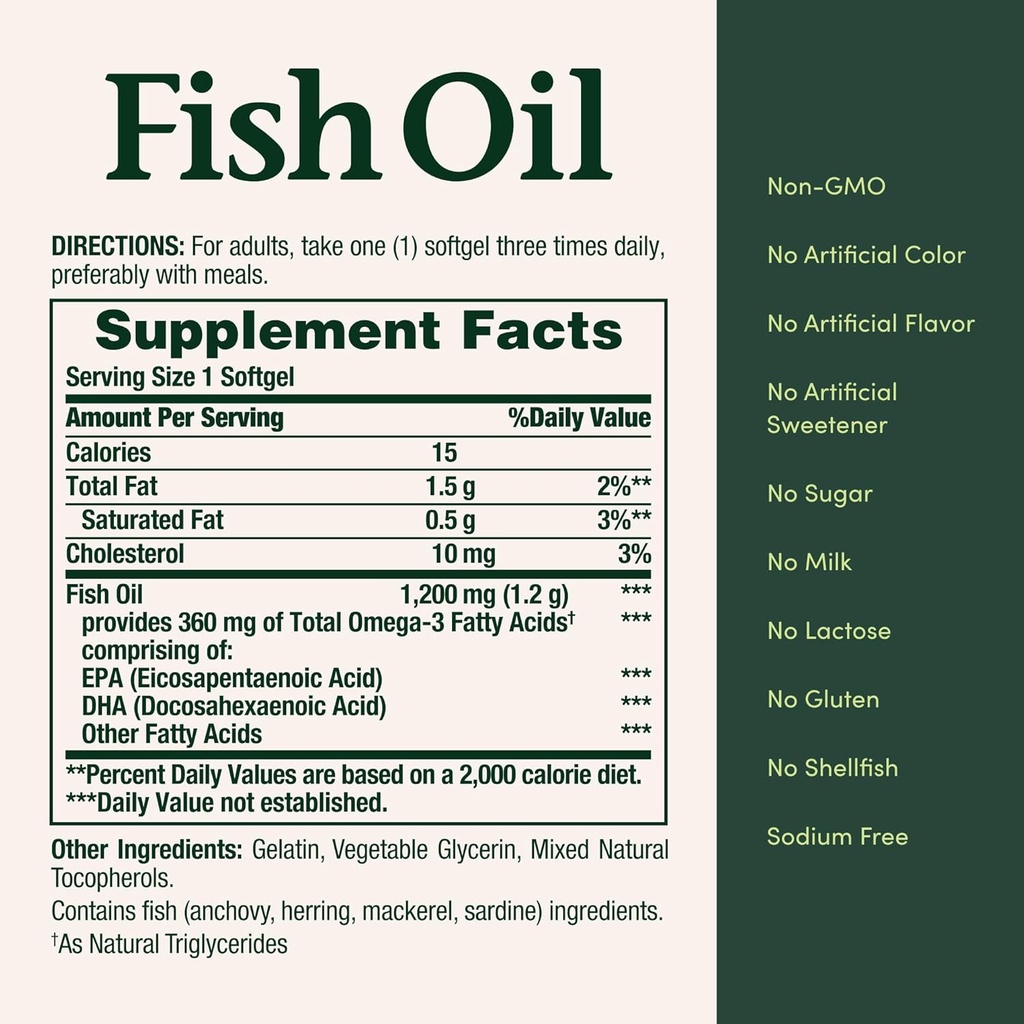 Natureís Bounty Fish Oil, 360 Count (Pack of Two) 6