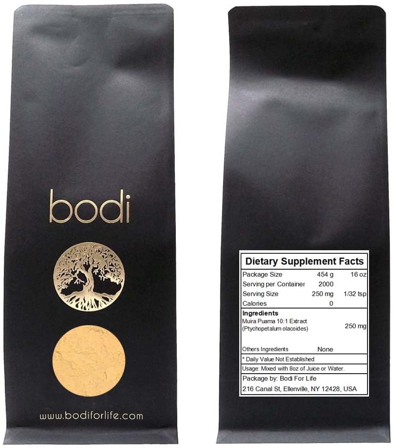 bodi : Muira Puama Powder | 4oz to 5lb | 100% Pure Natural Hand Crafted (5 lb) 2