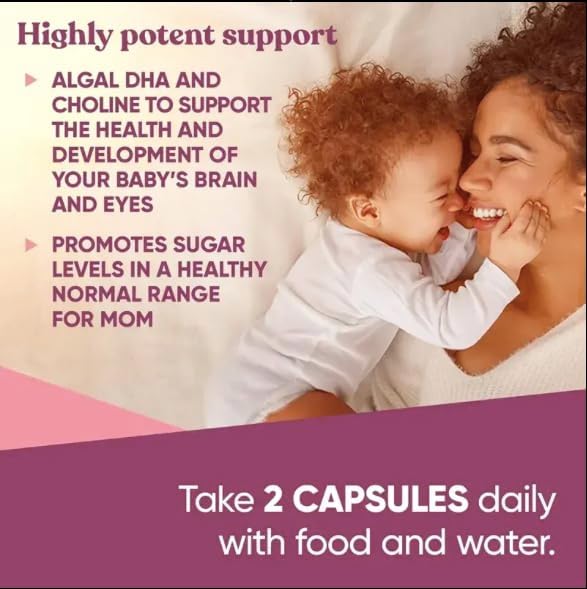 Prenatal Glow Vital Nutrients & DHA - Premium Prenatal Care for Mom & Baby- Prenatal for Women to Support Fetal Development, A More Pleasant Pregnancy 1 Month Supplies 60 Capsules 3