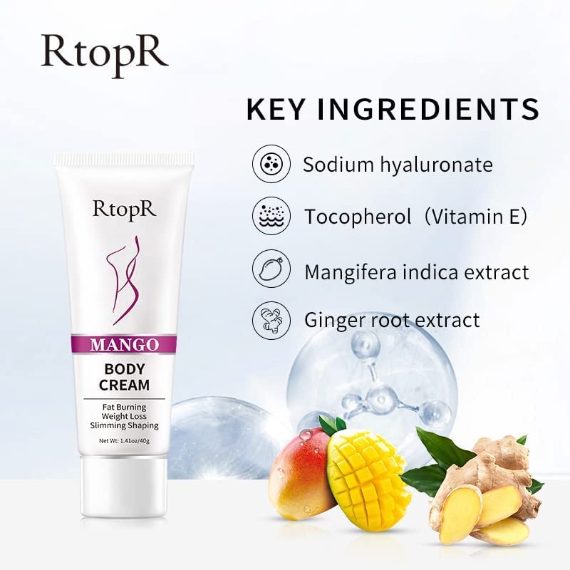 Barrier Mango Anti Cellulite Weight Loss Slimming Cream Stomach Fat Burner Natural Ingredients Legs, Arms, Thigh And Waist Fat, Anti Cellulite, Quick Slimming Women [packof 2] 40 Gm 3