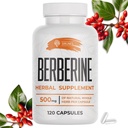 SIRUNES Berberine Supplement – Berberine HCL Dietary Supplement for Men and Women – Non GMO Berberine 500mg – Ideal for Immune Support, Heart, Cholesterol Levels 120 Capsules