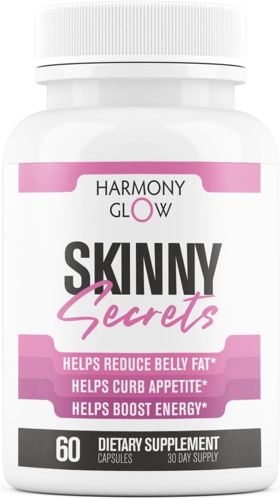 Skinny Secrets - Best NEW Weight Loss Pills for Women | Appetite Suppressant, Belly Fat Burner, Carb Blocker + 6 Effectively Dosed Powerful Ingredients | Natural & Safe 3rd Party Tested - 60 Capsules