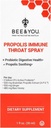 Bee and You Propolis and Probiotic Throat Spray with Ginger, Immune Support, Digestive Health, Antioxidants, Keto, Paleo, Gluten-Free, 1 Fl oz