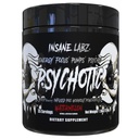 Insane Labz Psychotic Black Edition Mid Stimulant Pre Workout Powder, Energy Focus Pumps, Loaded with Creatine Beta Alanine Taurine Fueled by AMPiberry, 35 Servings (Watermelon)