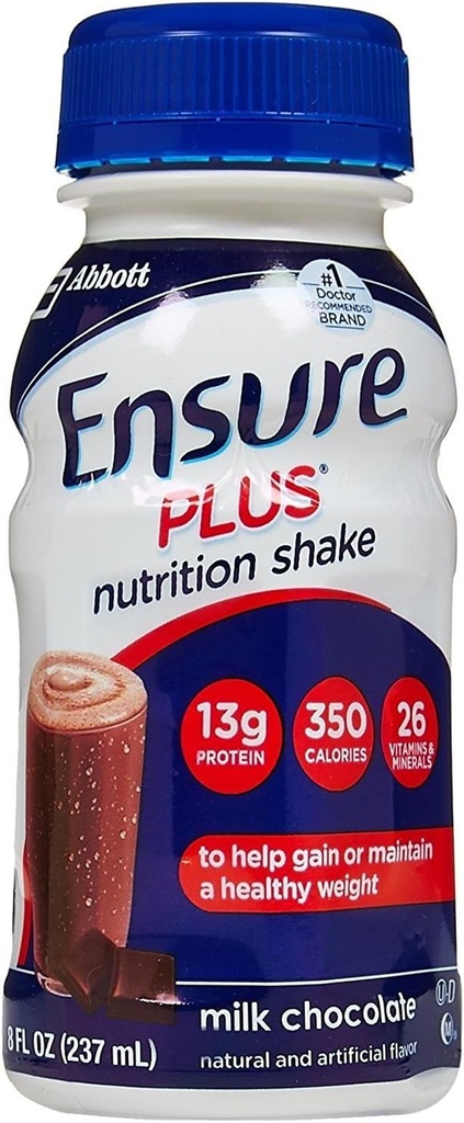 Ensure Plus Nutrition Shake Bottles - Milk Chocolate - 8 oz - 6 pk