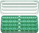 Zoksi Monthly Pill Organizer 1 Time a Day, 30 Day Pill Box Organizer Once a Day, One Month Large Pill Case for Travel, 31 Day Daily Medcine Container for Vitamins, Supplement & Medication (Olive)