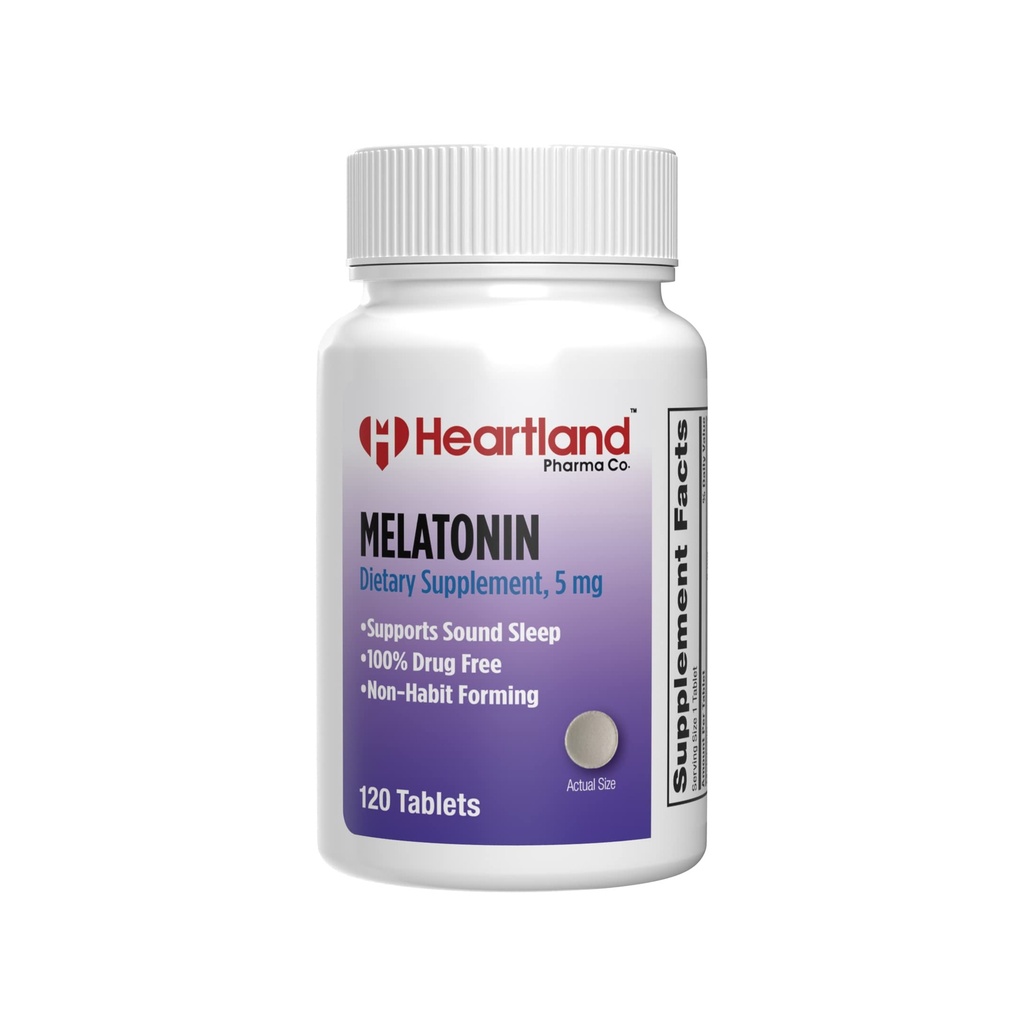 Melatonin 5mg Tablet | Sleep Support | USA Manufactured | 120 Count