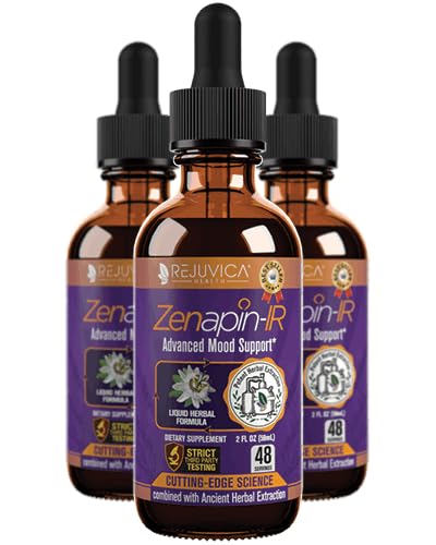 Rejuvica Health Zenapin IR - Advanced Mood Support Supplement - Kava Kava, Ashwagandha, Passionflower, Chamomile, B-Vitamins & More