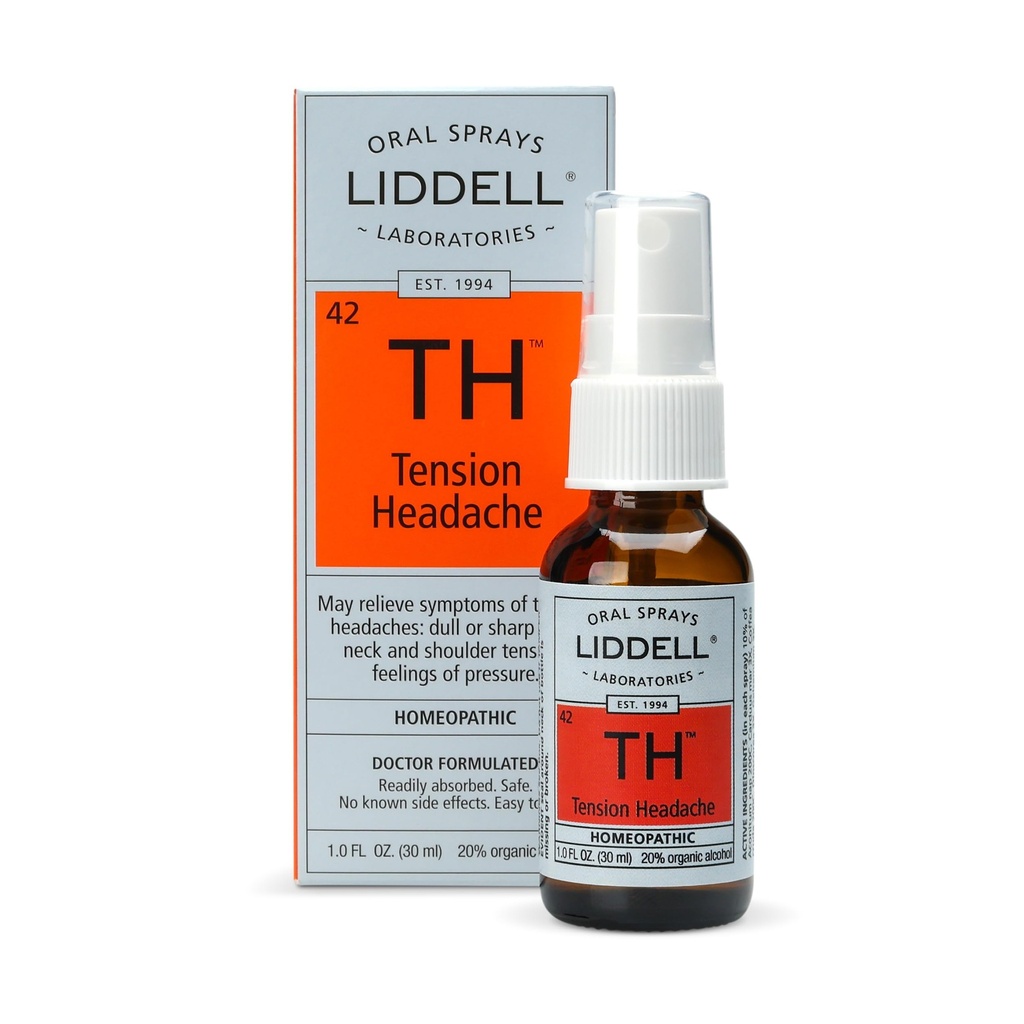 Liddell Homeopathic Tension Headache Spray, 1 Ounce, Natural Relief for Dull or Sharp Pain