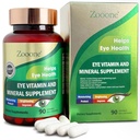 zooone Lutein and Zeaxanthin Eye Vitamins, Eye Vitamin and Mineral Supplement with Vitamin C E Zinc Copper, Vision Support for Macular Degeneration, Eye Health Pills for Adults & Seniors, 90 Capsules