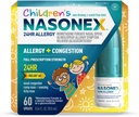 Nasonex Children's 24HR Allergy Nasal Spray, Non-Drowsy, Scent-Free Mist, Allergy Symptoms + Nasal Congestion, Full Prescription Strength, 60 Sprays