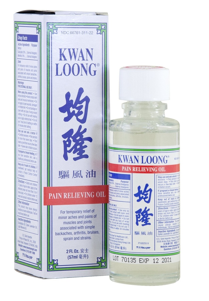 Kwan Loong Pain Relieving Aromatic Oil (2 fl oz)