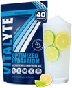 Vitalyte Electrolyte Powder Drink Mix - Isotonic Clean Electrolyte Hydration Powder - Ideal Post Workout Rehydration Packets with No Artificial Colors, Flavors or Sweeteners, (35 Oz, Cool Citrus)