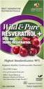Genceutic Naturals Wild & Pure Resveratrol Vegetarian Capsules, 60-Count | Promotes Heart Health | Anti Ageing | Overall Wellness