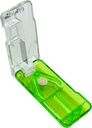 EZY DOSE Pill Cutter and Splitter with Dispenser, Daily Usage, Safely Cut Pills, Vitamins, Tablets in Half or Quarters, Accurate and Easy Cutting, Stainless Steel Blade, Travel Sized, Green, BPA Free