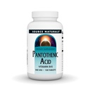 Source Naturals Pantothenic Acid, Vitamin B-5, Dietary Supplement - 500 mg - 100 Tablets