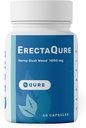 ErectaQure Horny Goat Weed for Men - Male Enhancing Supplement for Increased Male Drive - Tongkat Ali, Ginseng Root & Superoxide Anions - 60 Capsules Gluten-Free