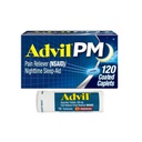 Advil PM Pain Reliever and Nighttime Sleep Aid, Ibuprofen for Pain Relief and Diphenhydramine Citrate for a Sleep Aid - 120 Coated Caplets and Pain Reliever and Fever Reducer, 10 Count Tablets