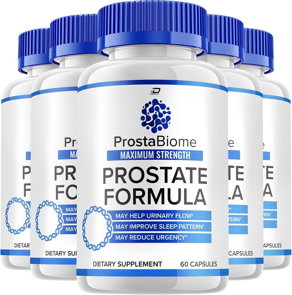 Prostabiome Supplement Advanced Energy Pills - Supplements for Men - Prosta biome Prostabiome for Men Health Supplement, Prostabiome Reviews (5 Pack - 300 Capsules)