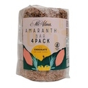 Mi Alma, 4 BAR PACK Amaranth Bar with Chocolate and corn flakes PREMIUM, Barra de Amaranto con Chocolate, Super Food, Gluten Free, Healthy Snack, 8.4 oz