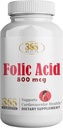 365 Health Folic Acid 800mcg (0.8mg) Vitamin B9-365 Tablets I Supports Cardiovascular, Essential Prenatal & Postnatal Vitamin, Non-GMO and Vegan