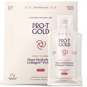 ProT Gold Liquid Collagen Protein Shot, 17g, Nano Hydrolyzed & Grass Fed, 2g Arginine for Wound Support, Gluten Free, Fat and Sugar Free, 0g Carbs, Non GMO, Berry, 24 fl oz, 24 Pack