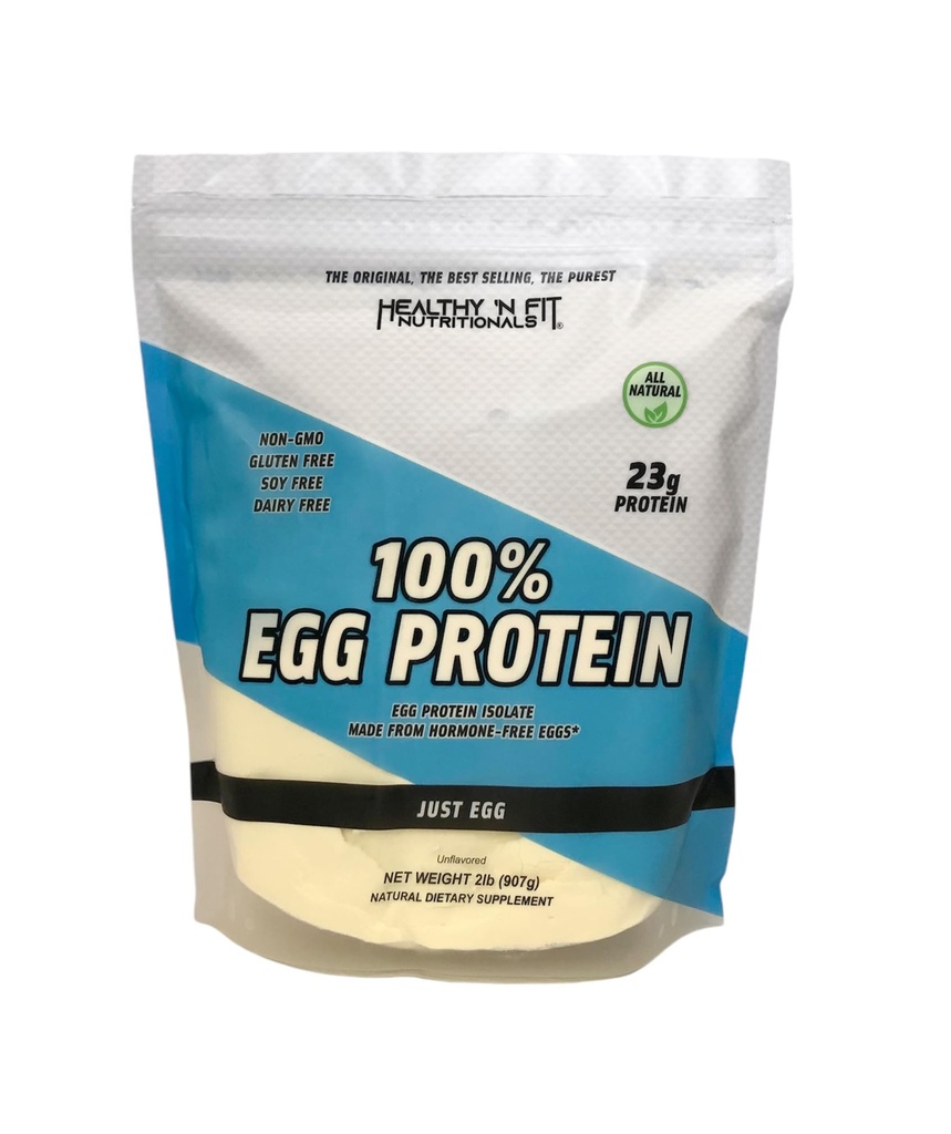 Healthy 'N Fit - 100% Egg Protein (unflavored) Natural, 2 lb Bag. Just Egg Instant Dried Whites: Great for Baking and Mixing.