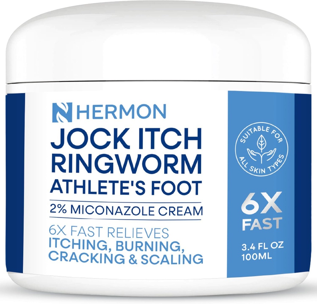Jock Itch Antifungal Cream, Ringworm Treatment for Humans, Psoriasis Treatment, Psoriasis Scalp Treatment, Ringworm Cream for Humans, Foot & Body Balm, Provides Soothing Relief-100g